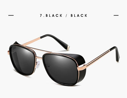 Muschibitch Steampunk Square Sonnenbrille – Retro Punk UV400
