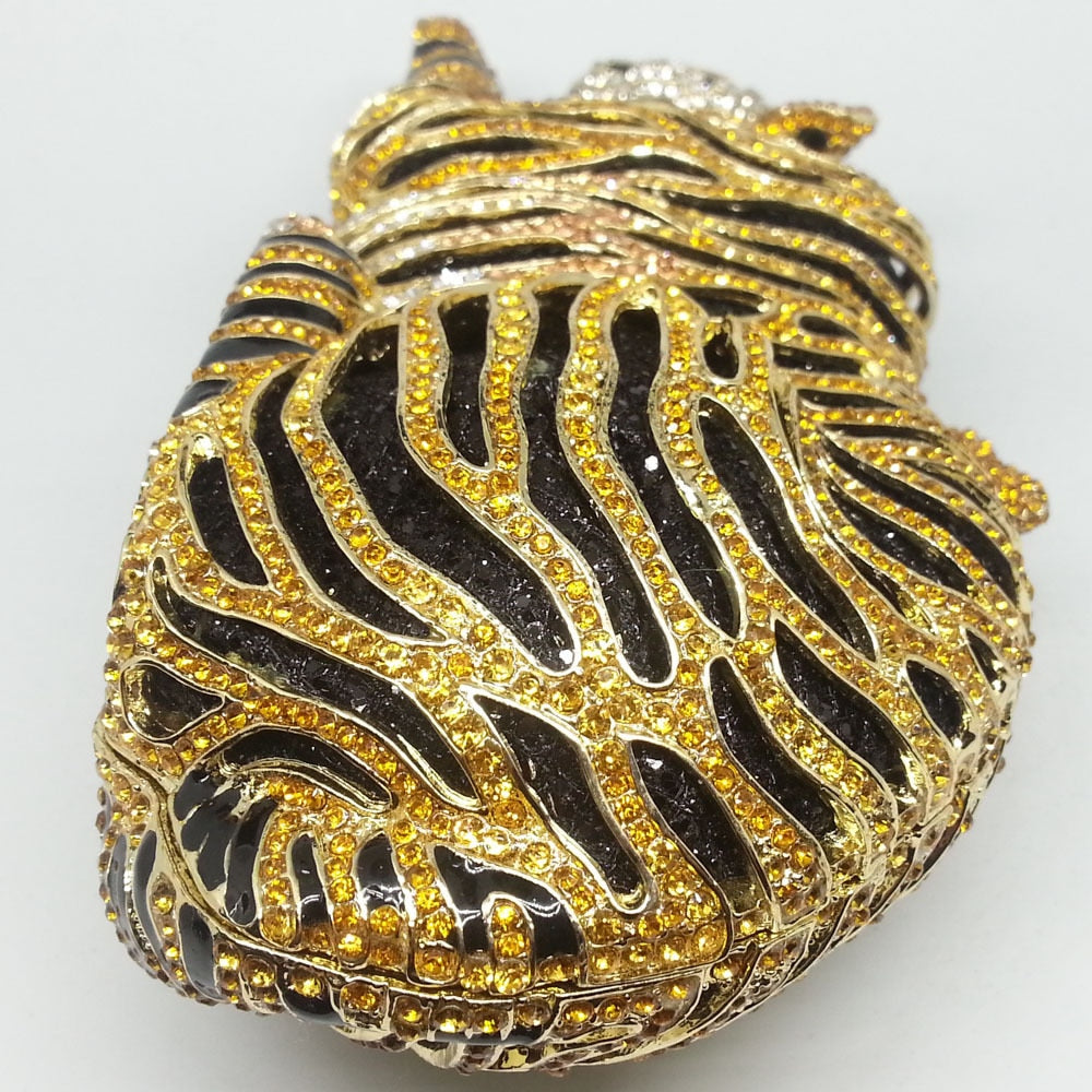 Muschibitch Royal Tiger Clutch – Luxus Designer Tiger Abendtasche