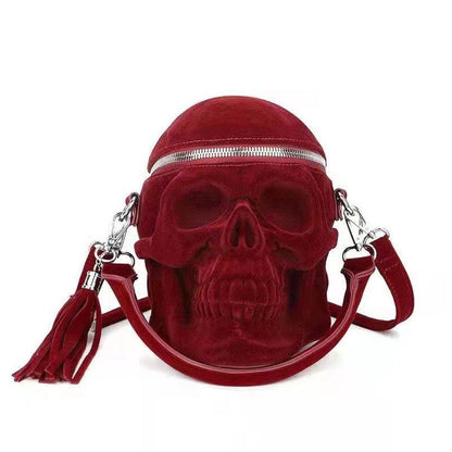 Punkgräfin Punk Skull Bag – Gothic 3D Totenkopf Handtasche