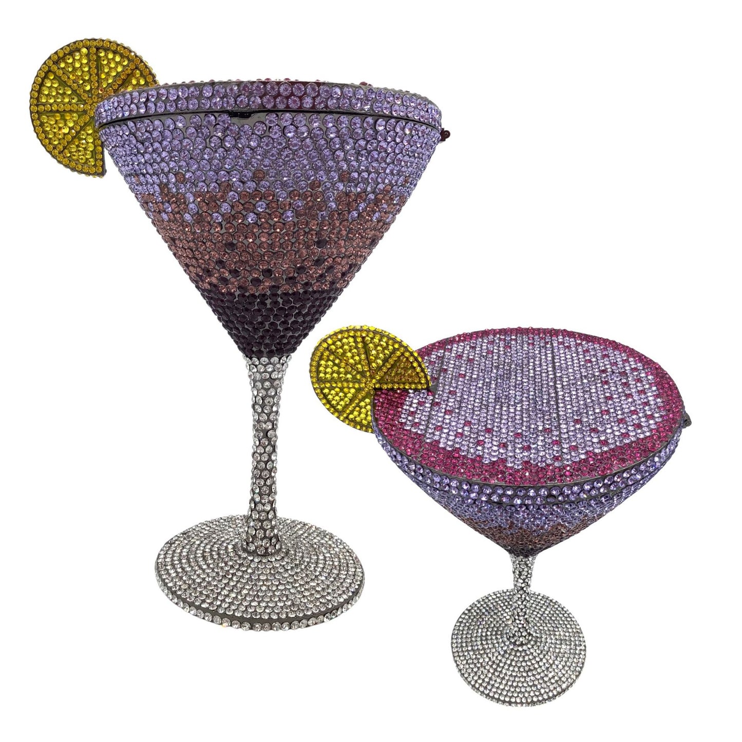 Muschibitch Crystal Cocktail Clutch – Luxury Martini Rhinestone Evening Bag