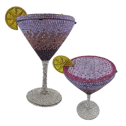 Muschibitch Crystal Cocktail Clutch – Luxury Martini Rhinestone Evening Bag
