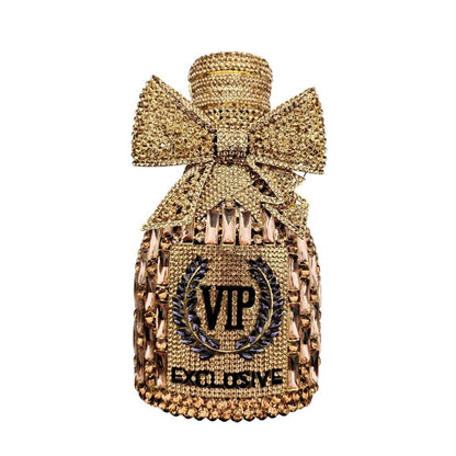 Muschibitch VIP Crystal Bottle Clutch – Luxury Rhinestone Designer Evening Bag