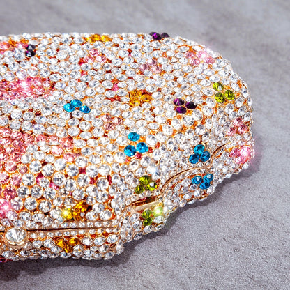 Muschibitch Ice Cream Crystal Clutch – Luxus Designer Eiscreme Abendtasche