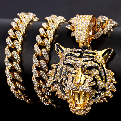 Muschibitch Iced Tiger Chain – Hip Hop Cuban Link Bling