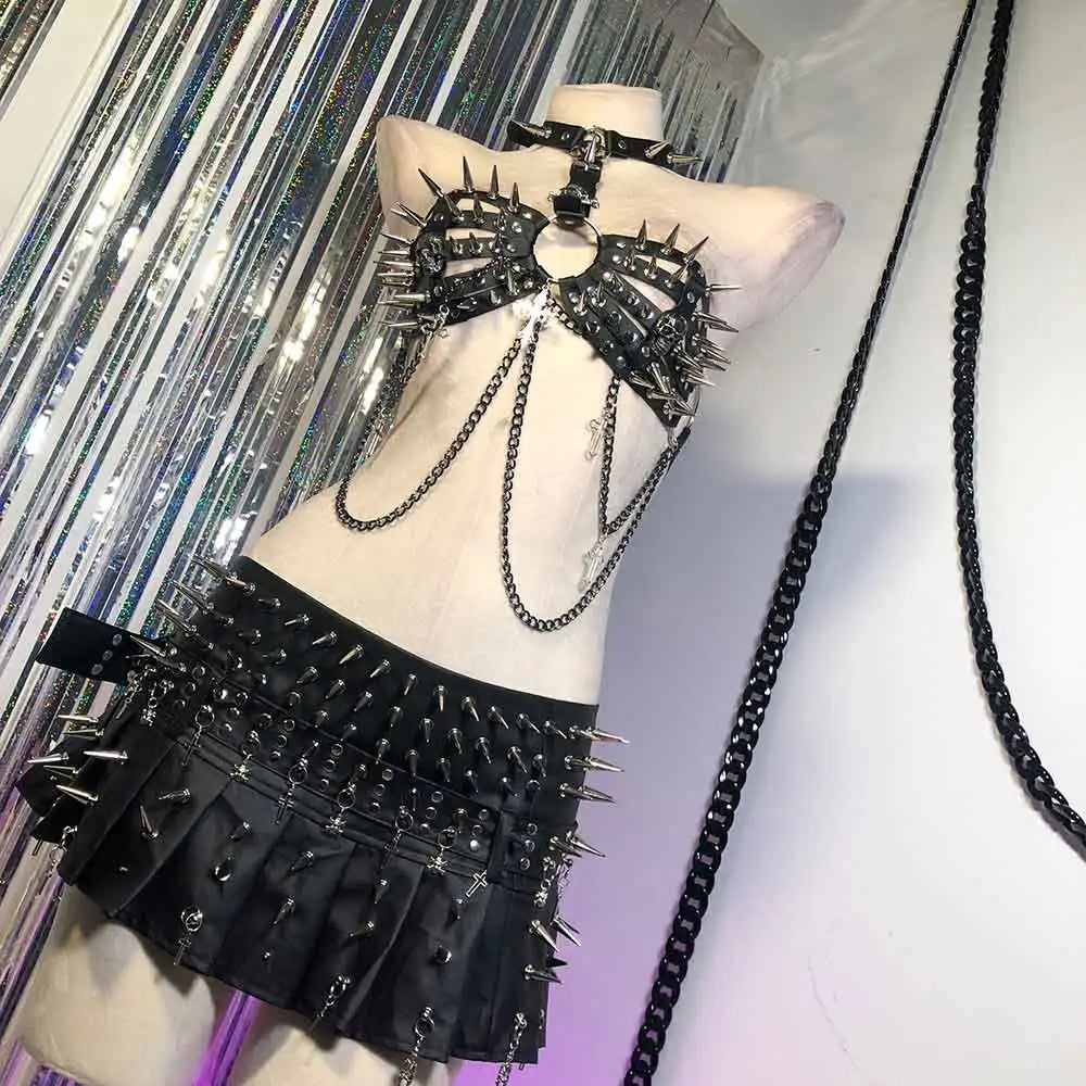 Punkgräfin Velvet Violence Collection Tank Top Bra – Gothic Y2K Cami