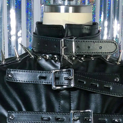 Punkgräfin Gothic Punk Oberteil Jacket mit Nieten – Velvet Violence Collection