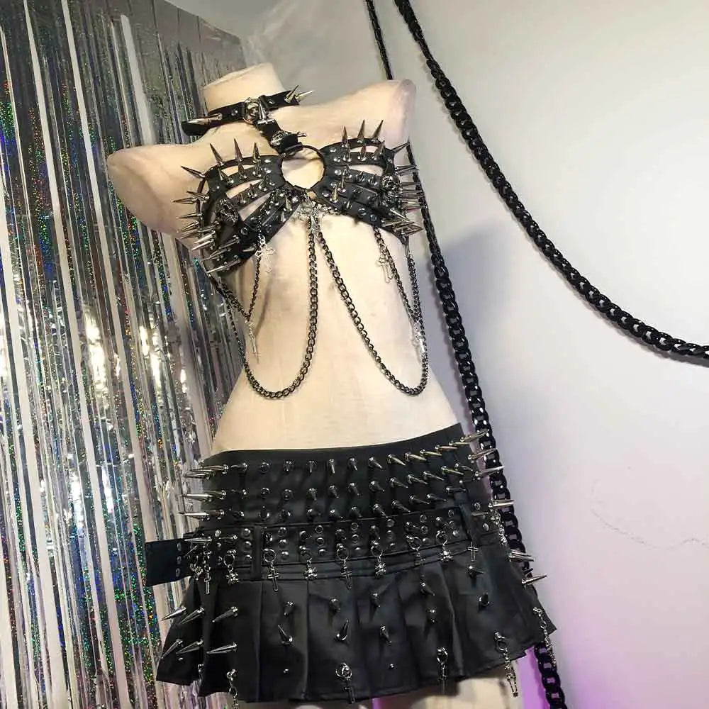Punkgräfin Velvet Violence Collection Tank Top Bra – Gothic Y2K Cami
