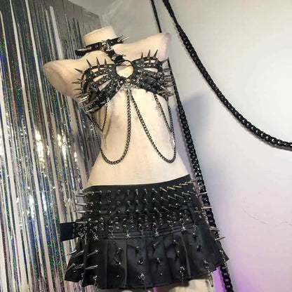 Punkgräfin Velvet Violence Collection Tank Top Bra – Gothic Y2K Cami