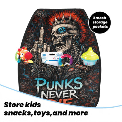Punk Auto Sitzschutz 2er Set Rückenlehnenschutz, Auto Organizer Autositzschutz