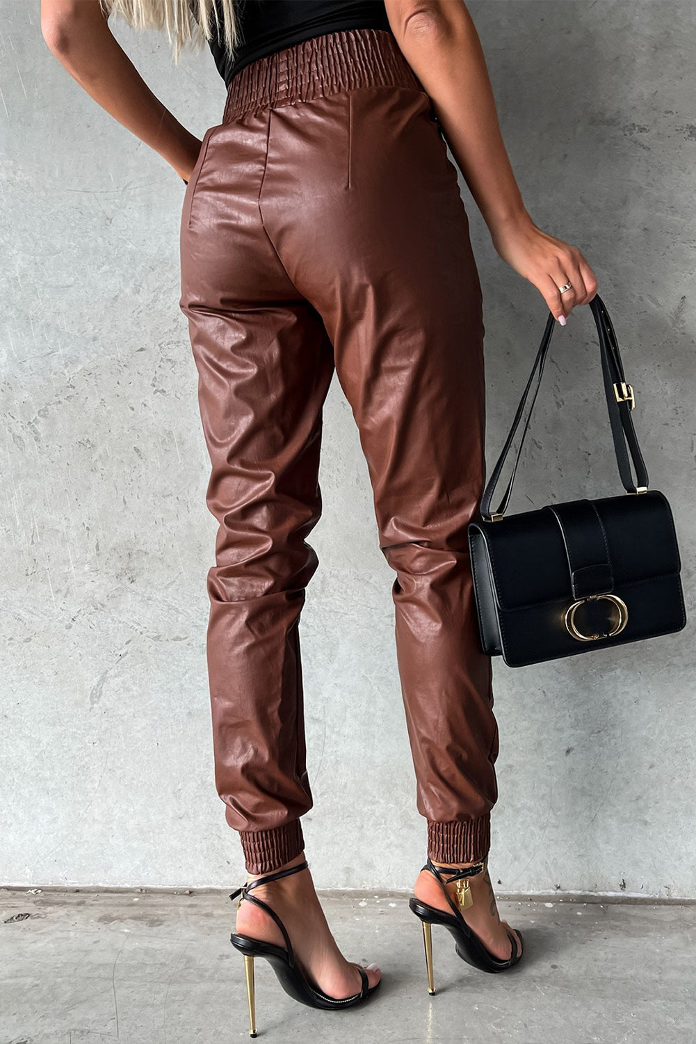 Muschibitch Vegan Leather Skinny Pants – High Waist Lederlook Hose