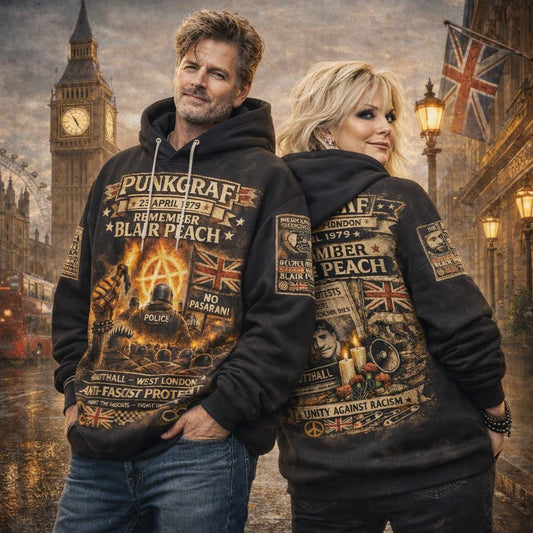 Remember Blair Peach Hoodie, London Southall 1979 Punk Protest Hoodie, Anti Nazi Rassismus Demonstration – Punkgraf Unity Against Racism