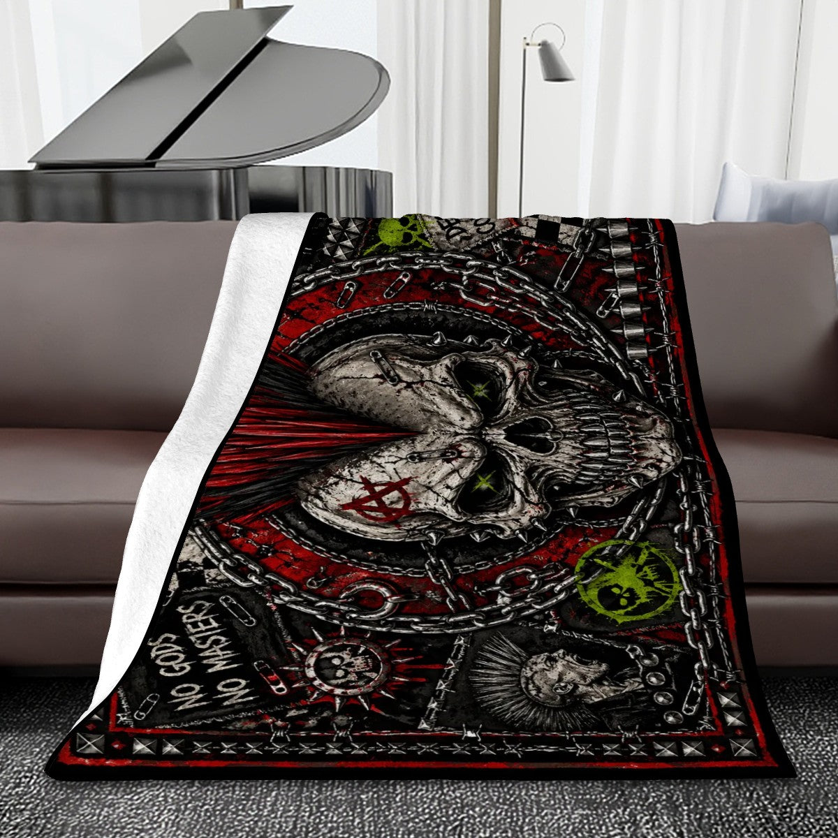 Punk Flanelldecke Decke DESTROY CONFORMITY Kuscheldecke – Punkgraf Rebel Blanket