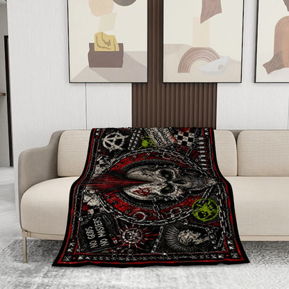 Punk Flanelldecke Decke DESTROY CONFORMITY Kuscheldecke – Punkgraf Rebel Blanket