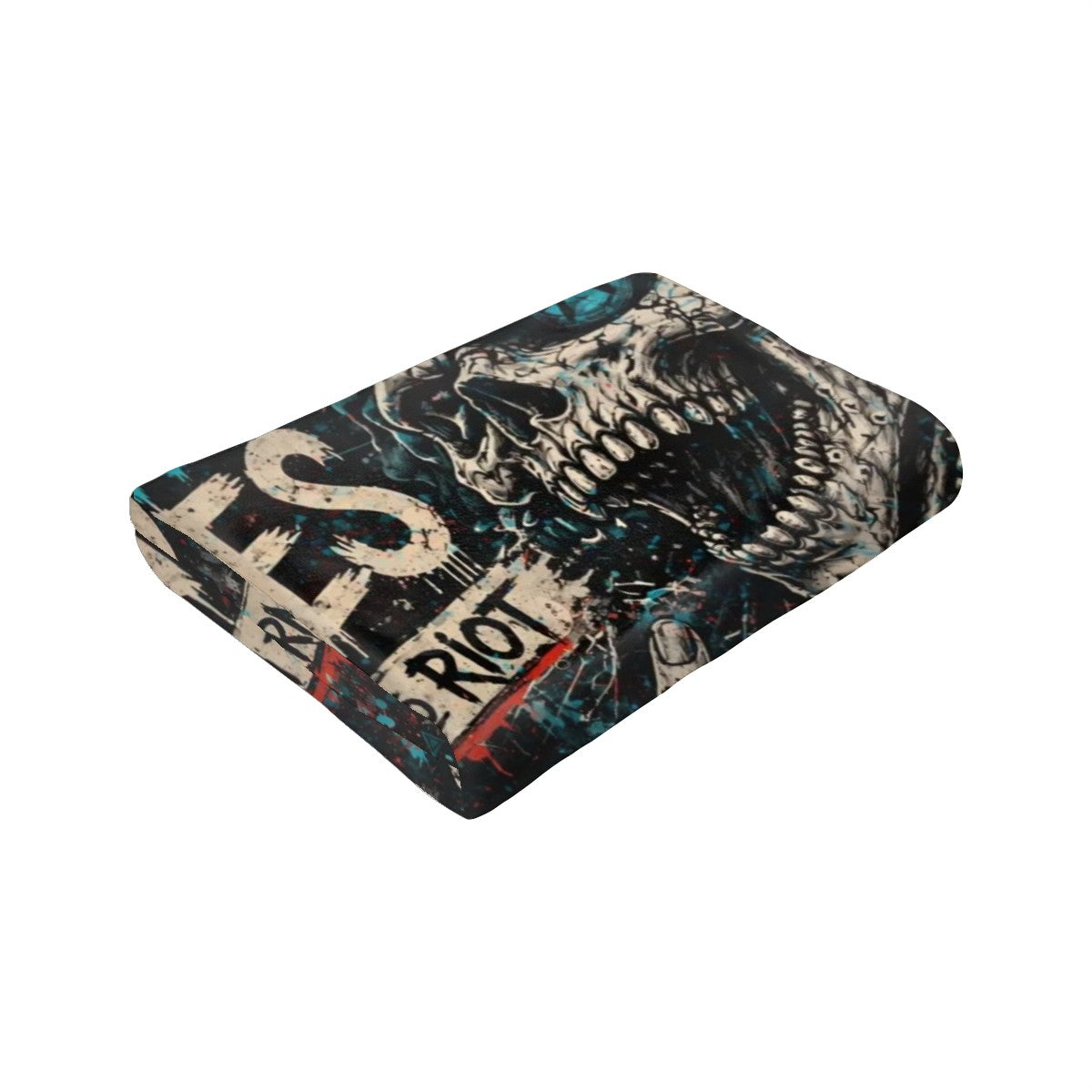 Punk Flanelldecke Decke ANARCHY NEVER DIES Kuscheldecke – Punkgraf Rebel Blanket