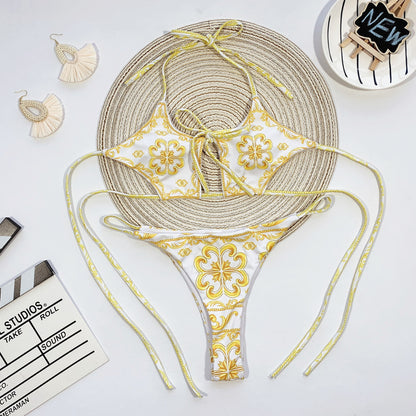 Muschibitch Retro Bikini - Leopard Bikini & Barock Bikini sexy String Bikini